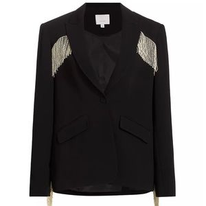 Cinq À Sept Bearded Fringe Ira Blazer